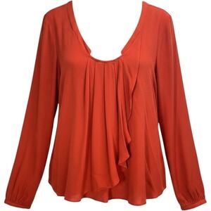 The Addison Story Silk Shirt Small Anthropologie Chic Luxe Minimalist Office
